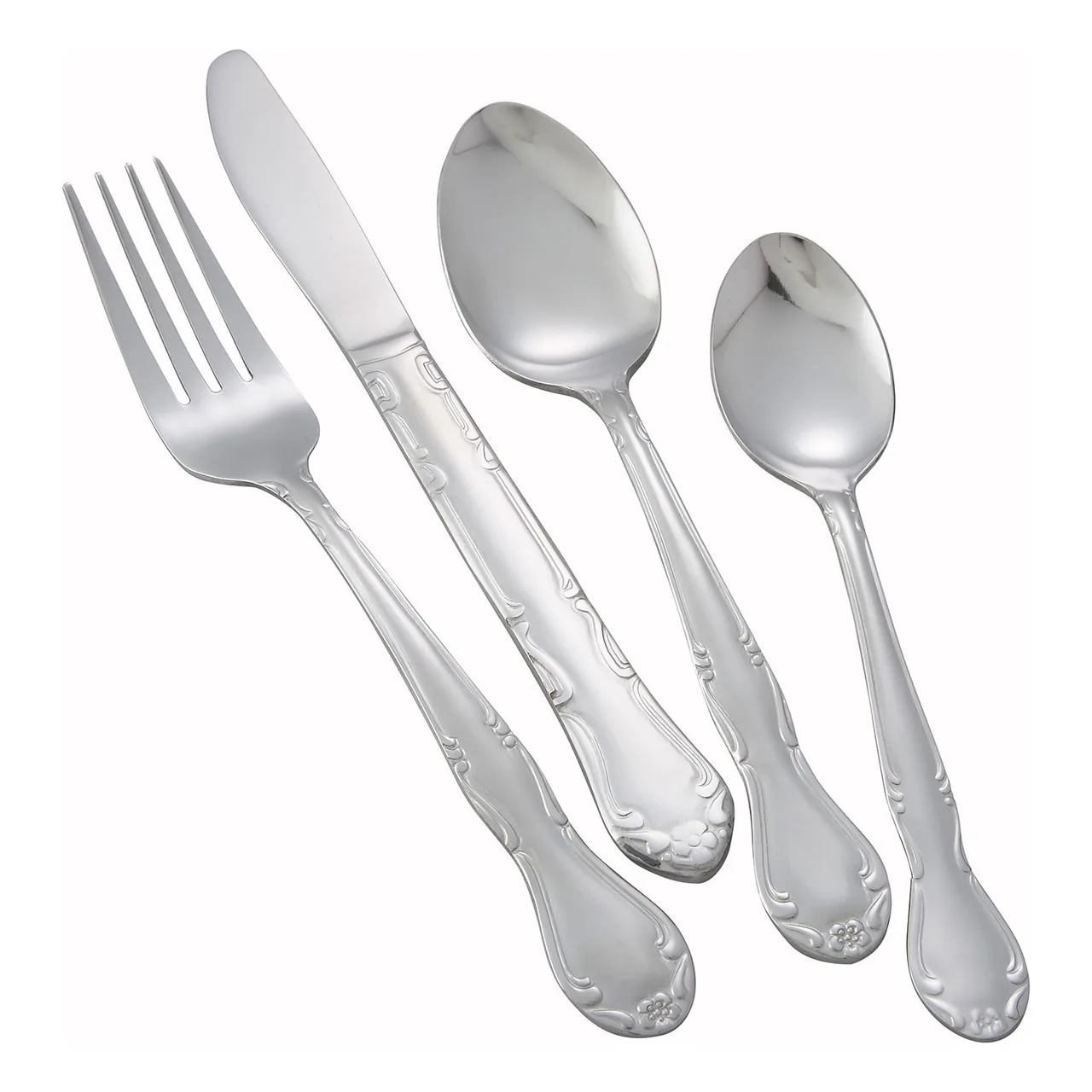 Winco 0024-04 Elegance Bouillon Spoon, 6-3/16" Mirror Finish, 18/0 Stainless Steel, 5-6" - 1 Dozen