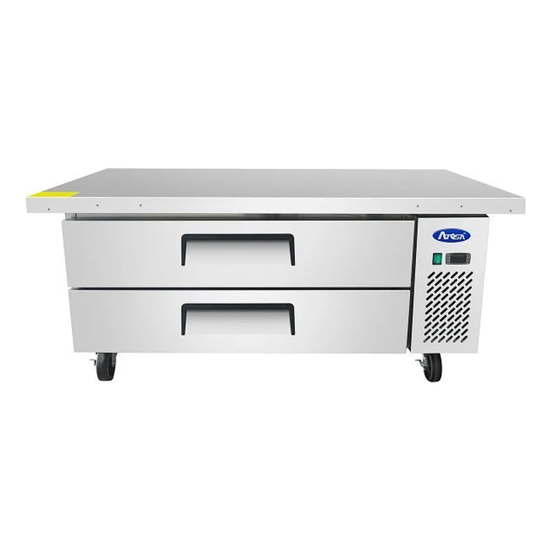 Atosa USA MGF8452GR 60" 2 Drawers Refrigerated Chef Base, Includes (6) 12 x 20 pans, 8.4 cu. ft.