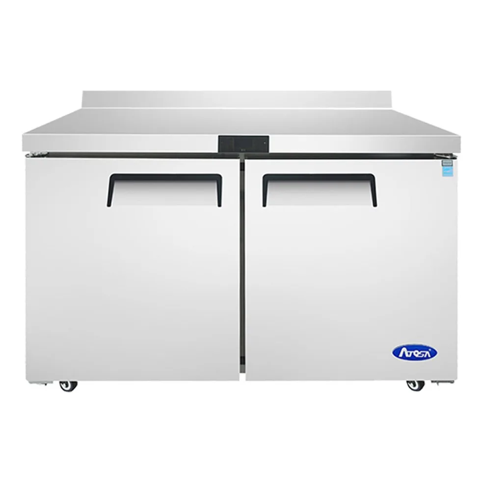 Atosa USA MGF8413GR 48" 2-Section Undercounter Worktop Freezer w/ 2 Doors, 13.4 cu. ft.