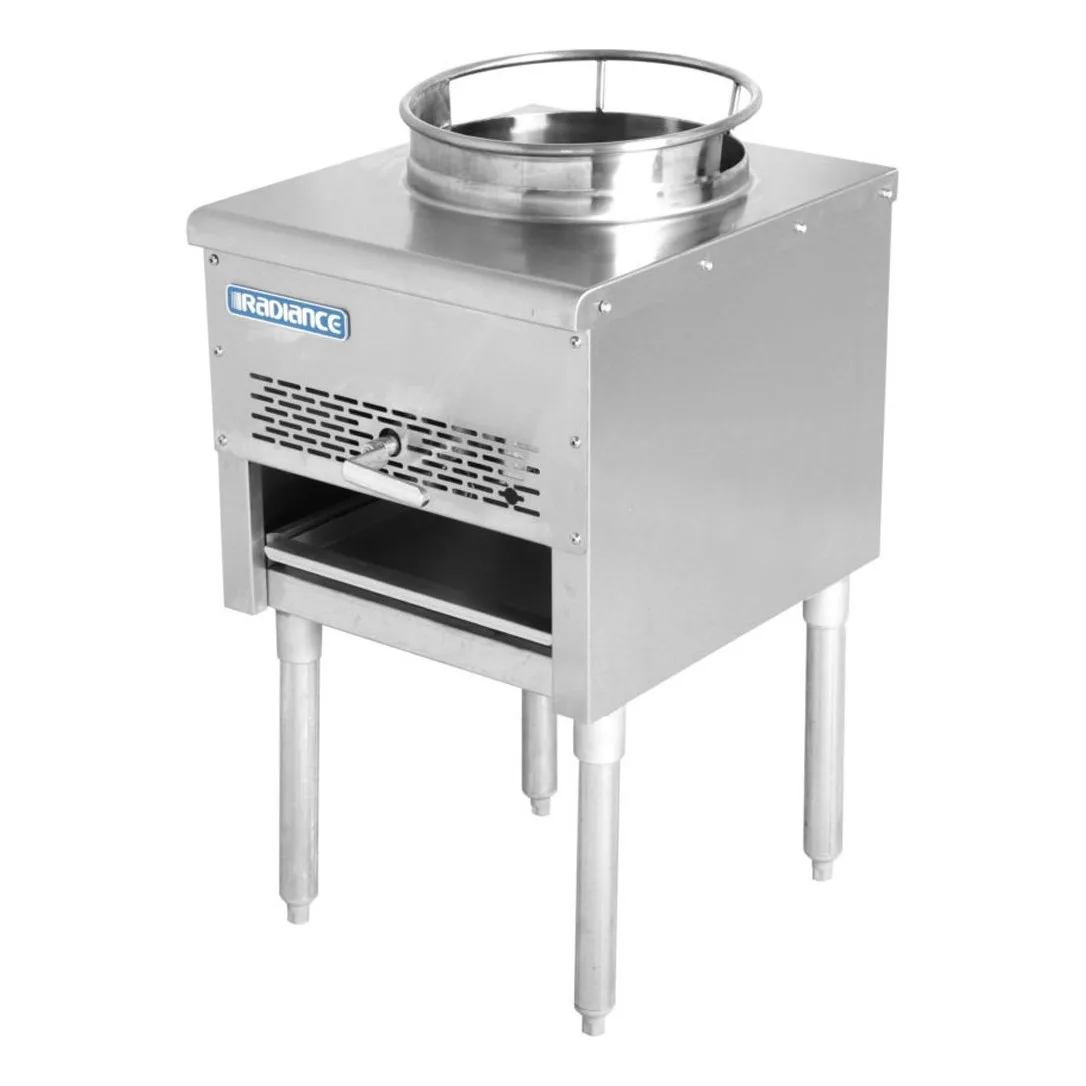 Turbo Air TAWR-13-JB Gas Wok Range w/ (1) Burner (Bowl), 13″ Wok Ring, Manual Knobs, Jet Burner, 125.000 BTU