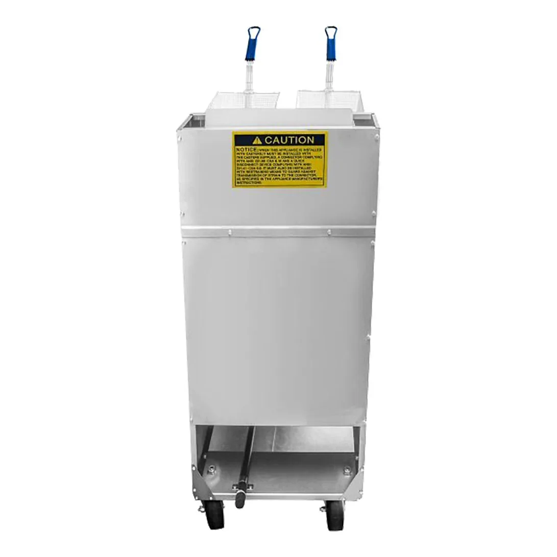 Atosa USA ATFS-40-NG 15" Floor Model Full Pot Natural Gas Fryer w/ 40 Lbs, 102.000 BTU 