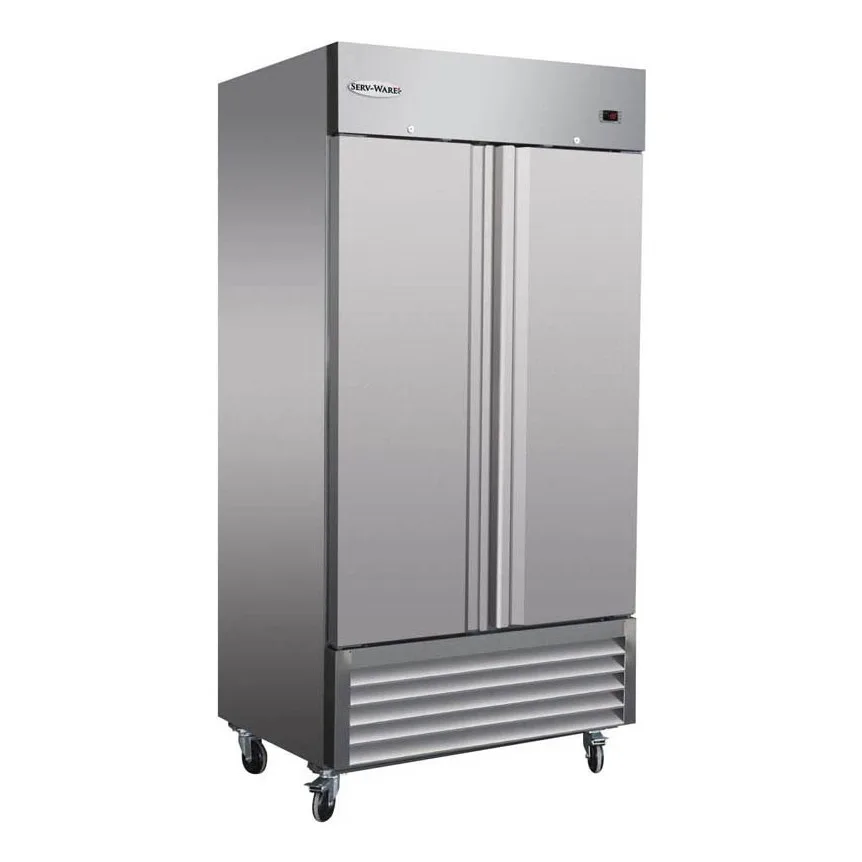 Serv-Ware RF2-35-HC 39″ Two Section Reach-In Freezer w/ 2 Solid Doors