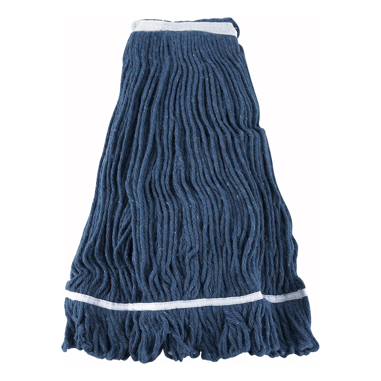 Winco MOP-32 Wet Mop Head, 32 oz. (900g), Loop-End, 1-1/4" Band, Blue