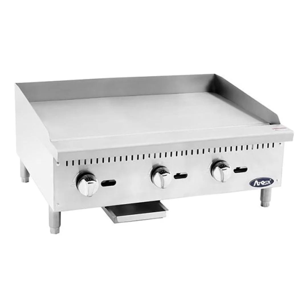 Atosa USA ATMG-36 36" CookRite Countertop Gas Griddle w/ Manual Controls, 90.000 BTU
