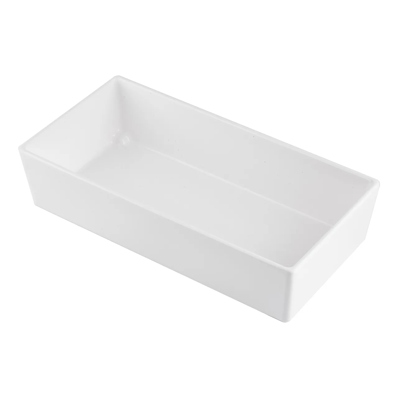 TableCraft CW5012SNX Alum Food Pan - 3-3/8 qt 12-3/4"x6-3/4" Sunset Orange Duracoat Cold Holding NSF