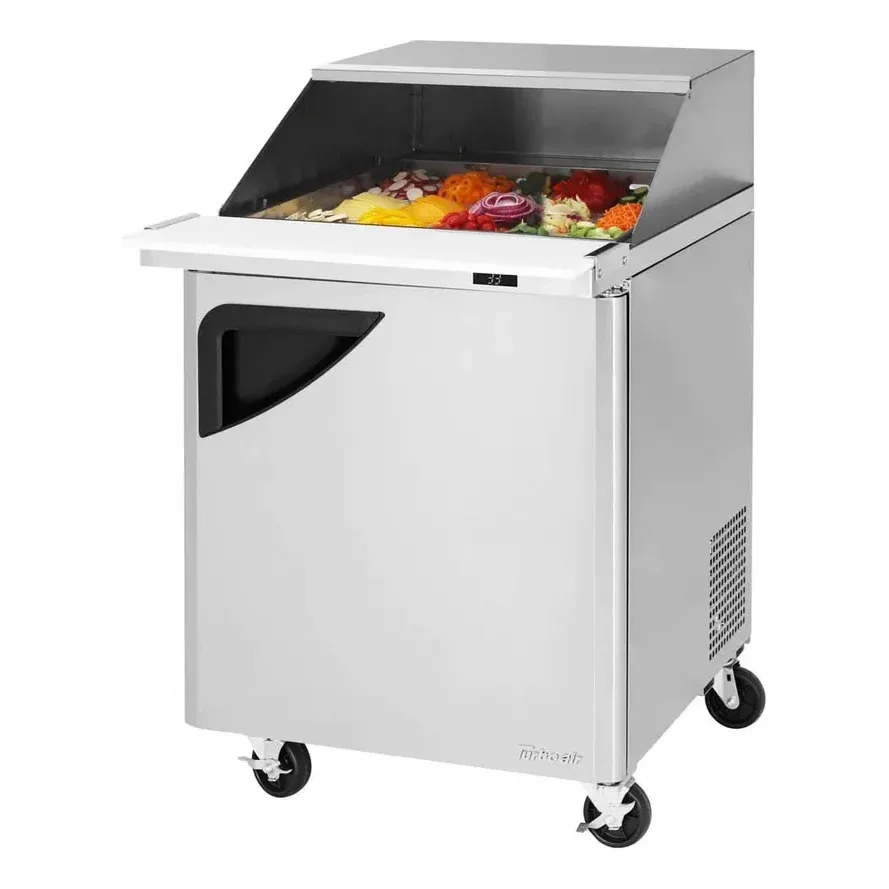 Turbo Air TST-28SD-12-N-SL 27″ Mega Top Sandwich/Salad Prep Table w/ 1 Door, 12 Pans
