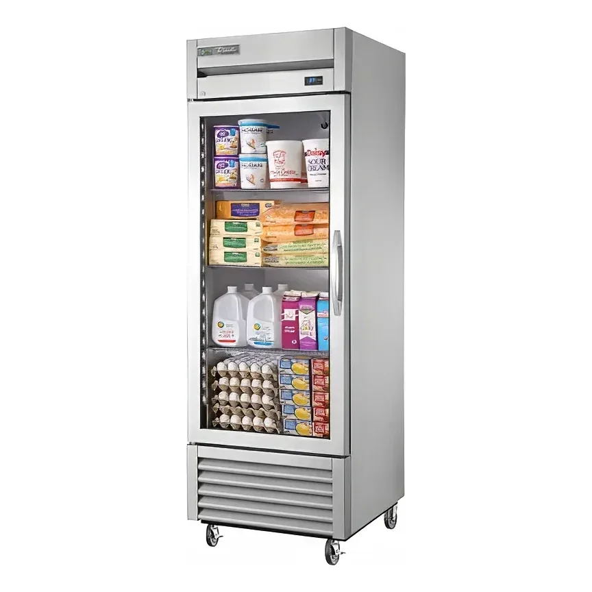 True TS-23G-HC~FGD01 LH 27″ One Section Reach In Refrigerator, (1) Left Hinge Glass Door, 115v