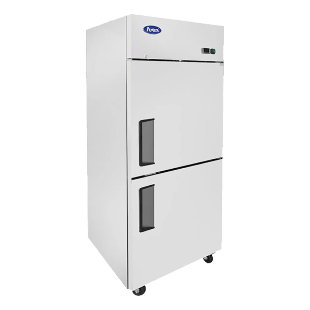 Atosa USA MBF8010GR 28“ One Section Reach-In Refrigerator w/ Right Hinged 2 Half Solid Door, Top Mounted, 21 cu. ft.