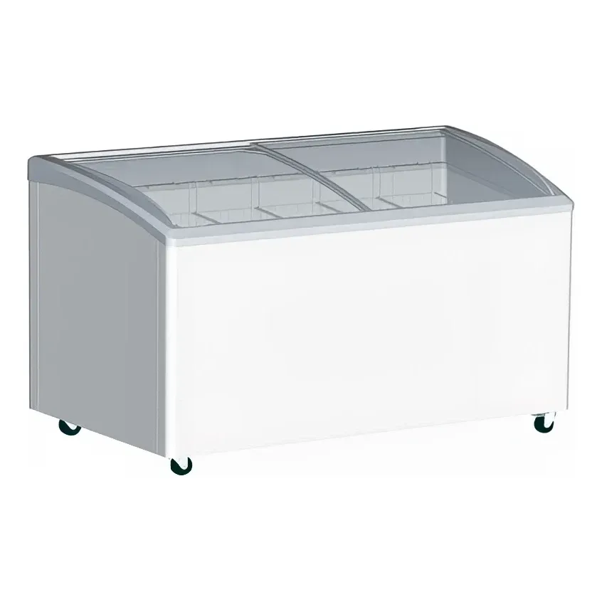 Excellence Industries 31 1/2″ Stand Alone Ice Cream Freezer w/ 3 Baskets Capacity – White, 115v