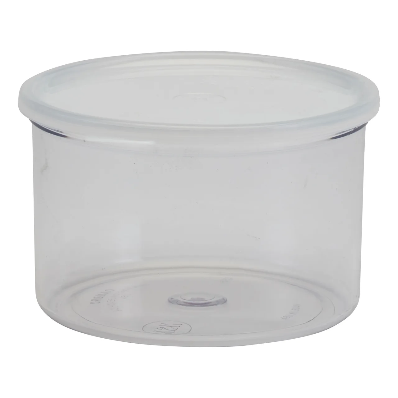 Cambro CCP15152 - 1.5 Qt Clear Polycarbonate Round Salad Crock, 6‑Inch Diameter, Made in USA