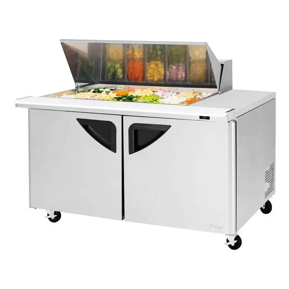 Turbo Air TST-60SD-18M-N 60″ Mega Top Sandwich/Salad Prep Table w/ 2 Doors, 18 Pans