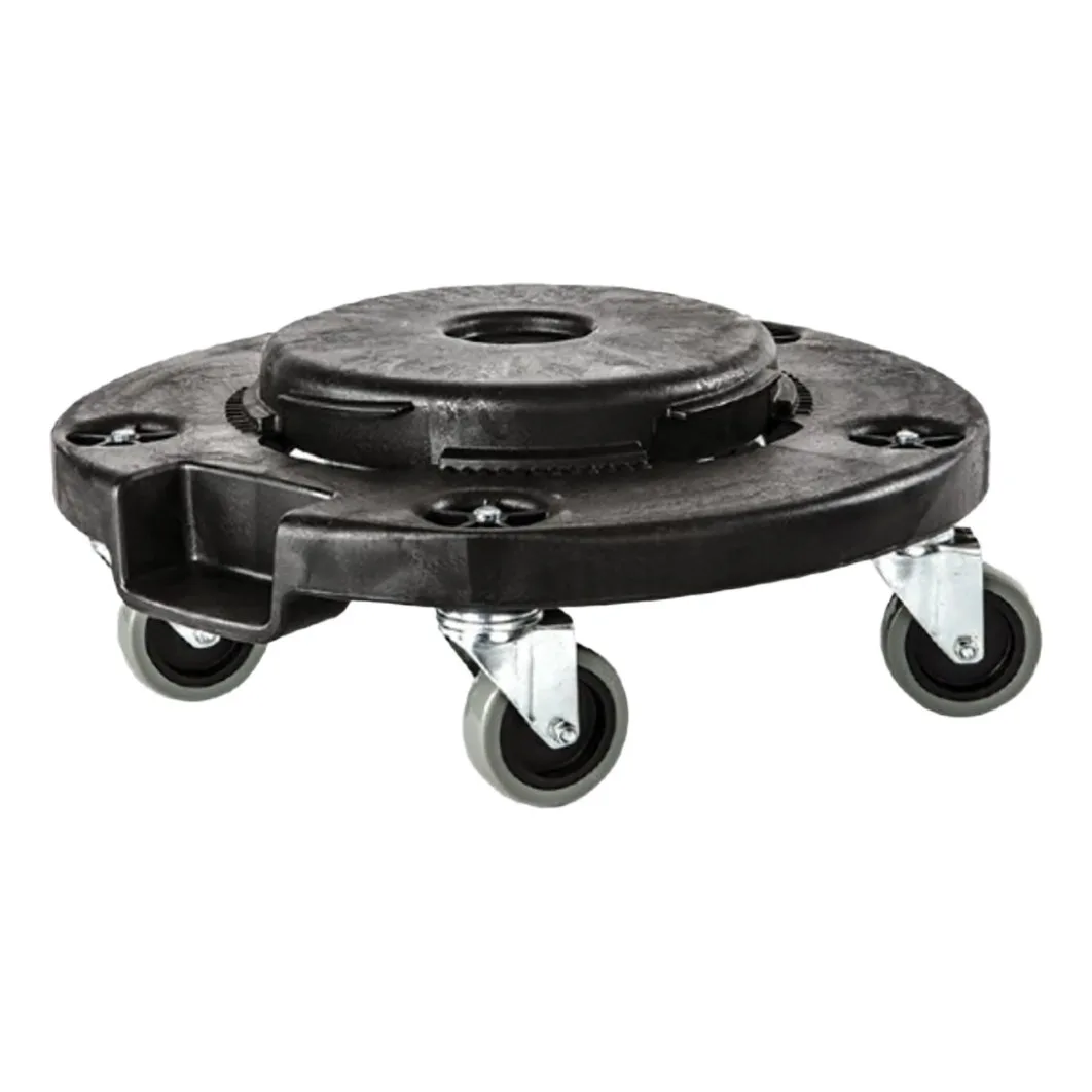 Concasse MCACCCARALMR120 Black Platform Dolly, 31.5 Gallon Capacity for Food Container