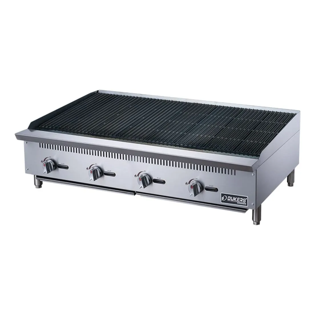 Dukers DCCB48 48" Gas Charbroiler w/ Cast Iron Grates - Convertible
