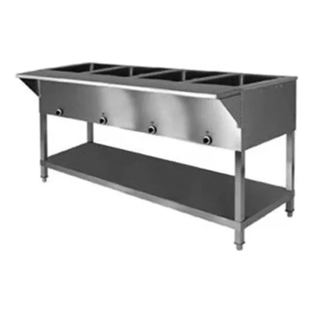 Klinger’s Trading SW4H120 62″ Electric Hot Food Serving Counter, (4) Sealed Wells