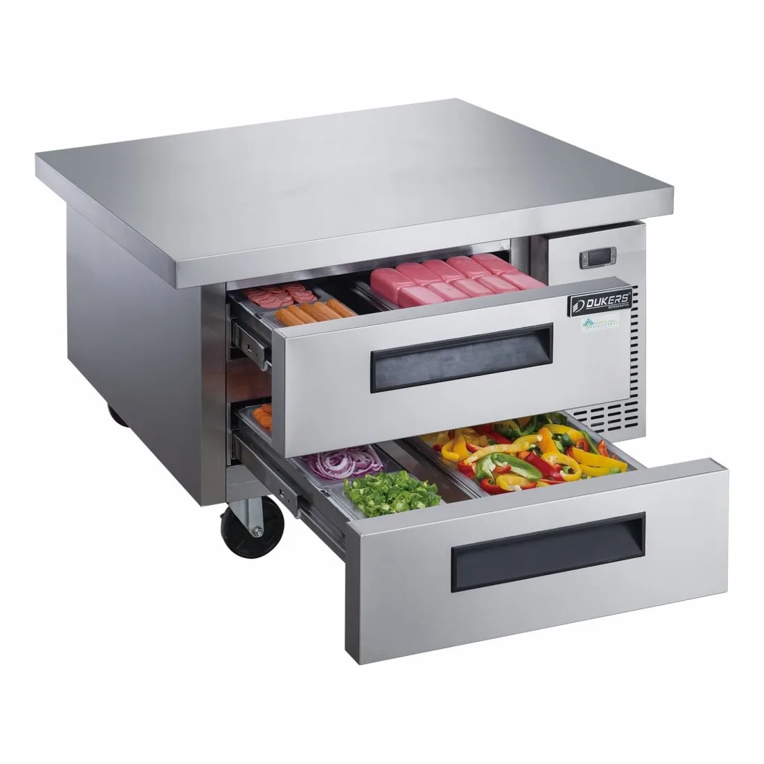 Dukers DCB52-60-D2 60" Chef Base w/ (2) Drawers - 115v