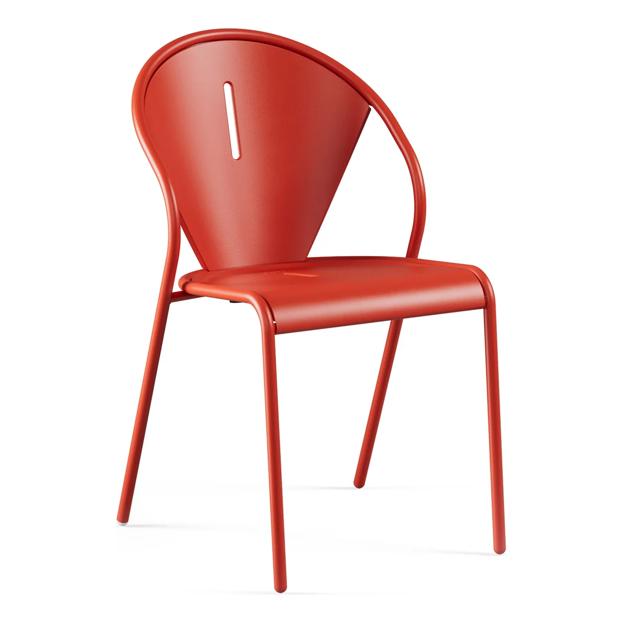 emuamericas E679 Code Stacking Side Chair, Outdoor/Indoor, Steel Frame, Metal Back & Seat, e-Coated, Powder Coated