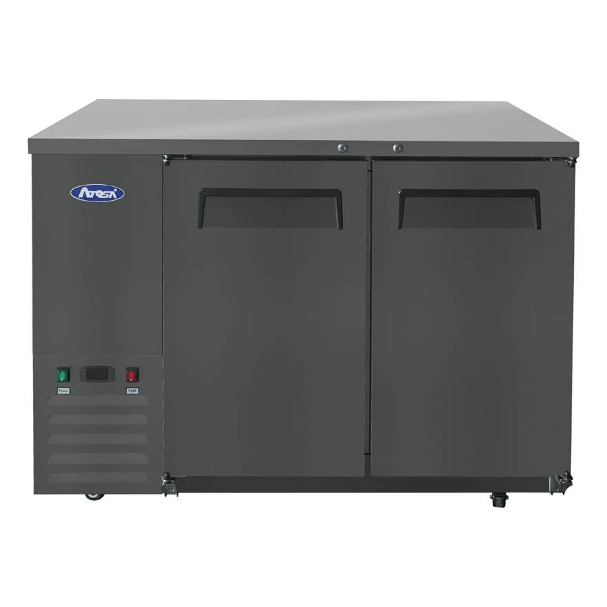 Atosa USA SBB48GRAUS2 48" Two Section Back Bar Cooler with Solid Door, 11.5 cu. ft.