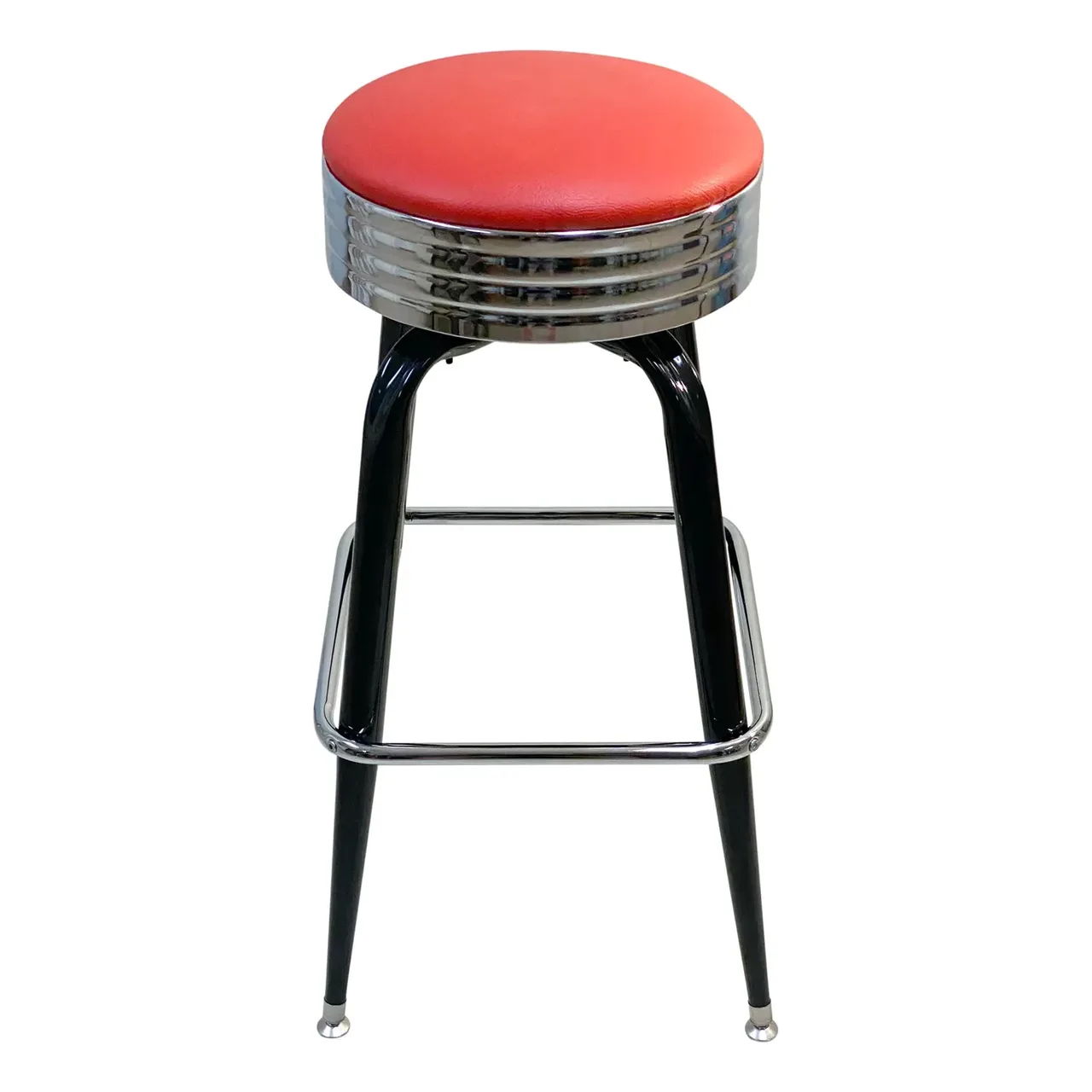 AAA Furniture Wholesale 104-31/BAND GR4 Bar Stool with Upholstered Seat, Black