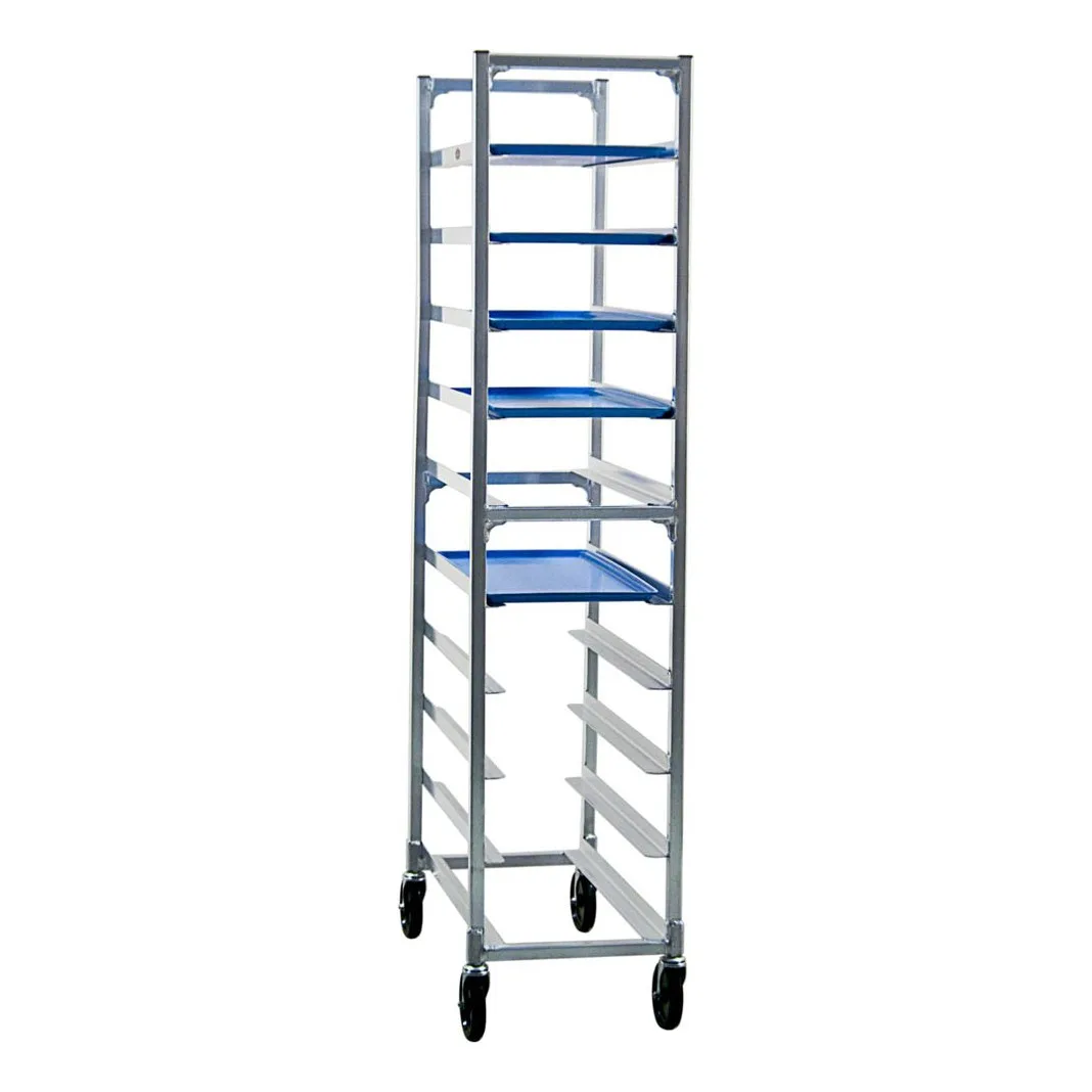 New Age 1348 End Load Mobile Platter Rack w/ 10 Platter Capacity