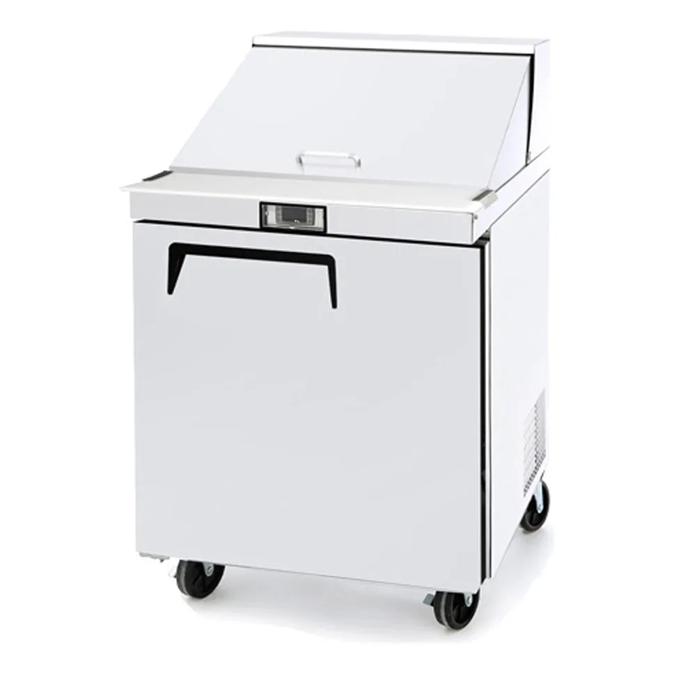 Atosa USA MSF8305GR 27“ One Section Mega Top Sandwich/Salad Prep Table w/ 1 Door, 12 Pans