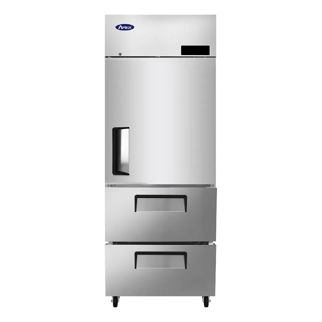 Atosa USA MBF8022GR 28.75" 1-Solid Door Reach-In Refrigerator, 21.4 cu. ft., Top Mounted