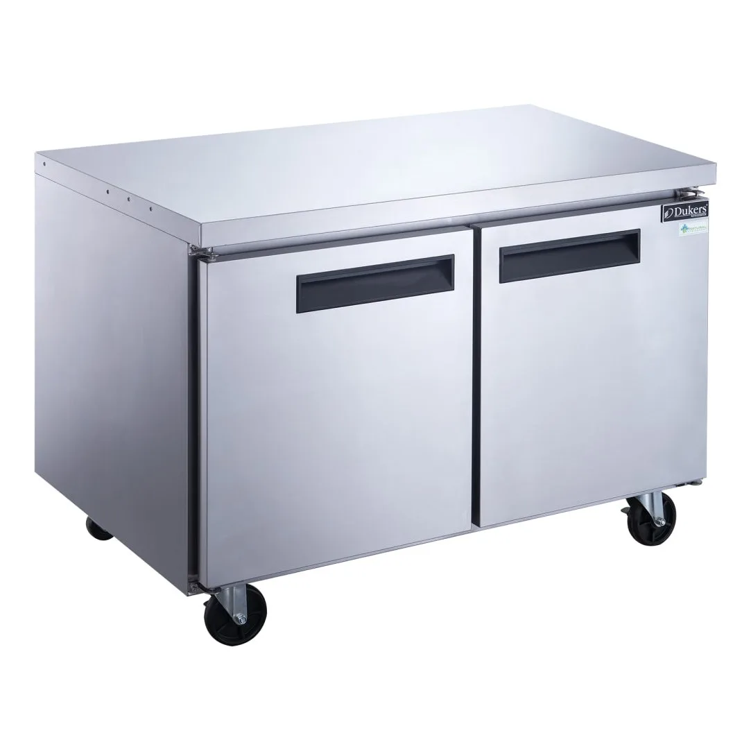 Dukers DUC60F 60 1/8" Undercounter Freezer w/ (2) Sections & (2) Doors, 115v