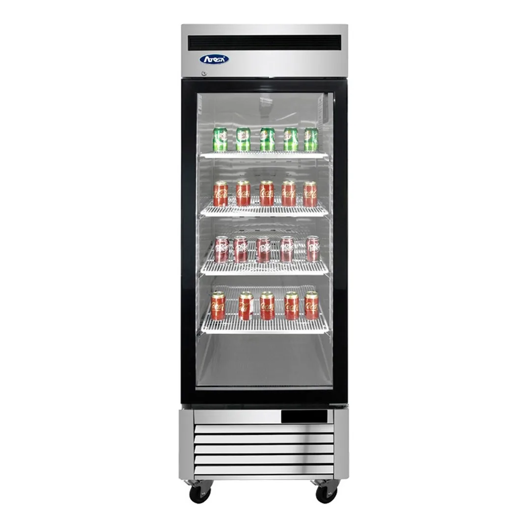 Atosa USA MCF8705GR 27" 1-Section Merchandiser Refrigerator with Glass Door, 19.1 cu. ft.