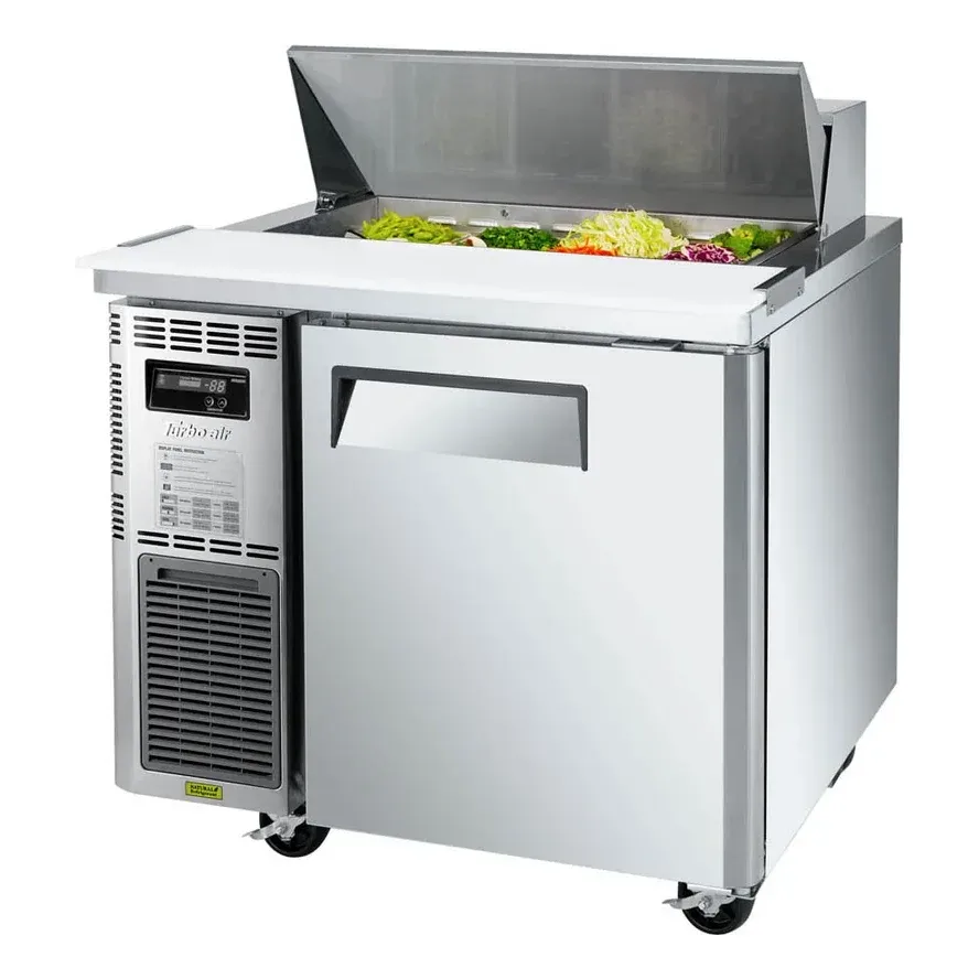 Turbo Air JST-36-N 35″ One Section Sandwich / Salad Prep Table w/ 1 Door, 8 Pans