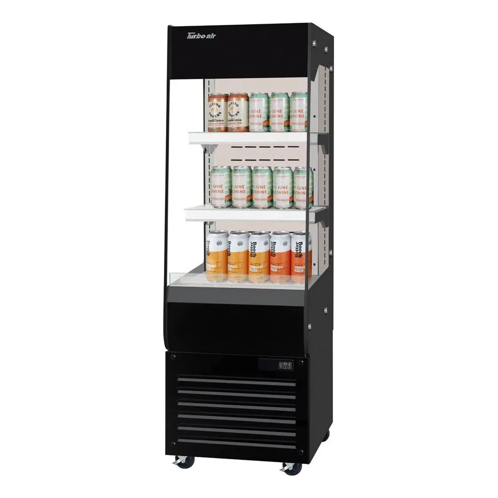 Turbo Air TOM20-60N-W(B) 19″ Vertical Open Air Merchandiser, Specify Exterior, Self-Contained, 2 Shelves, 3.2 cu. ft.