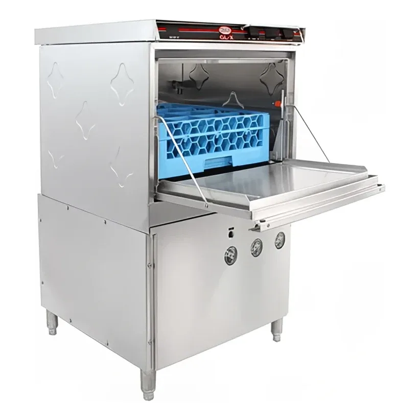CMA Dishmachines H-1X High Temp Rack Undercounter Glass Washer w/ 24 Racks/hr Capacity, Built-in Booster, 208-240v/1ph