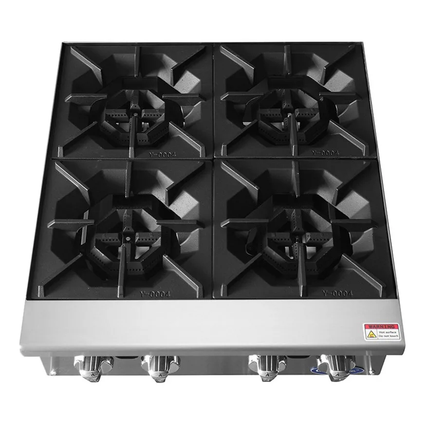 Atosa USA ACHP-4 24“ Countertop Gas Hotplate with (4) Burners, Manual Controls, 128.000 BTU