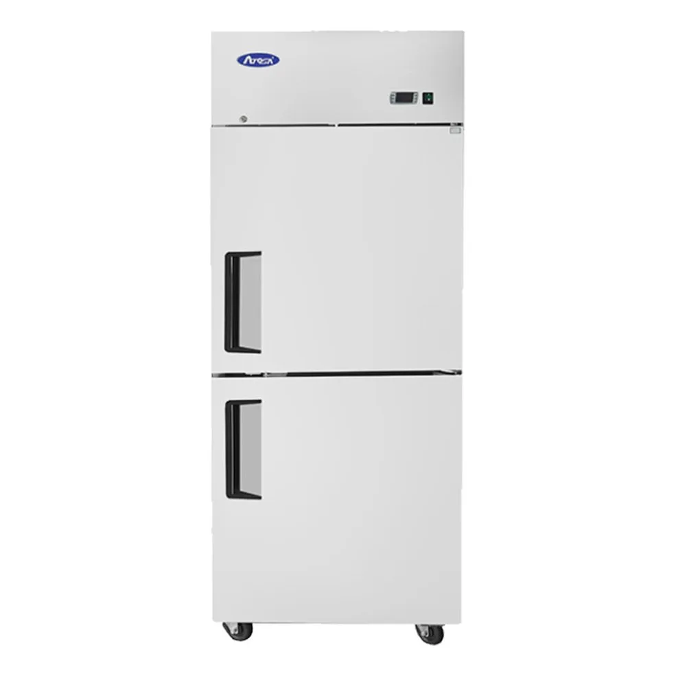 Atosa USA MBF8010GR 28" 1-Section Reach-In Refrigerator w/ Right Hinged 2 Half Solid Door, Top Mounted, 21 cu. ft.
