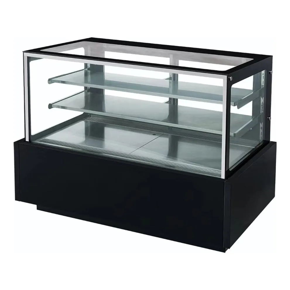 Dukers DDM72R 72" Full Service Bakery Case w/ Straight Glass - (3) Levels, 115v