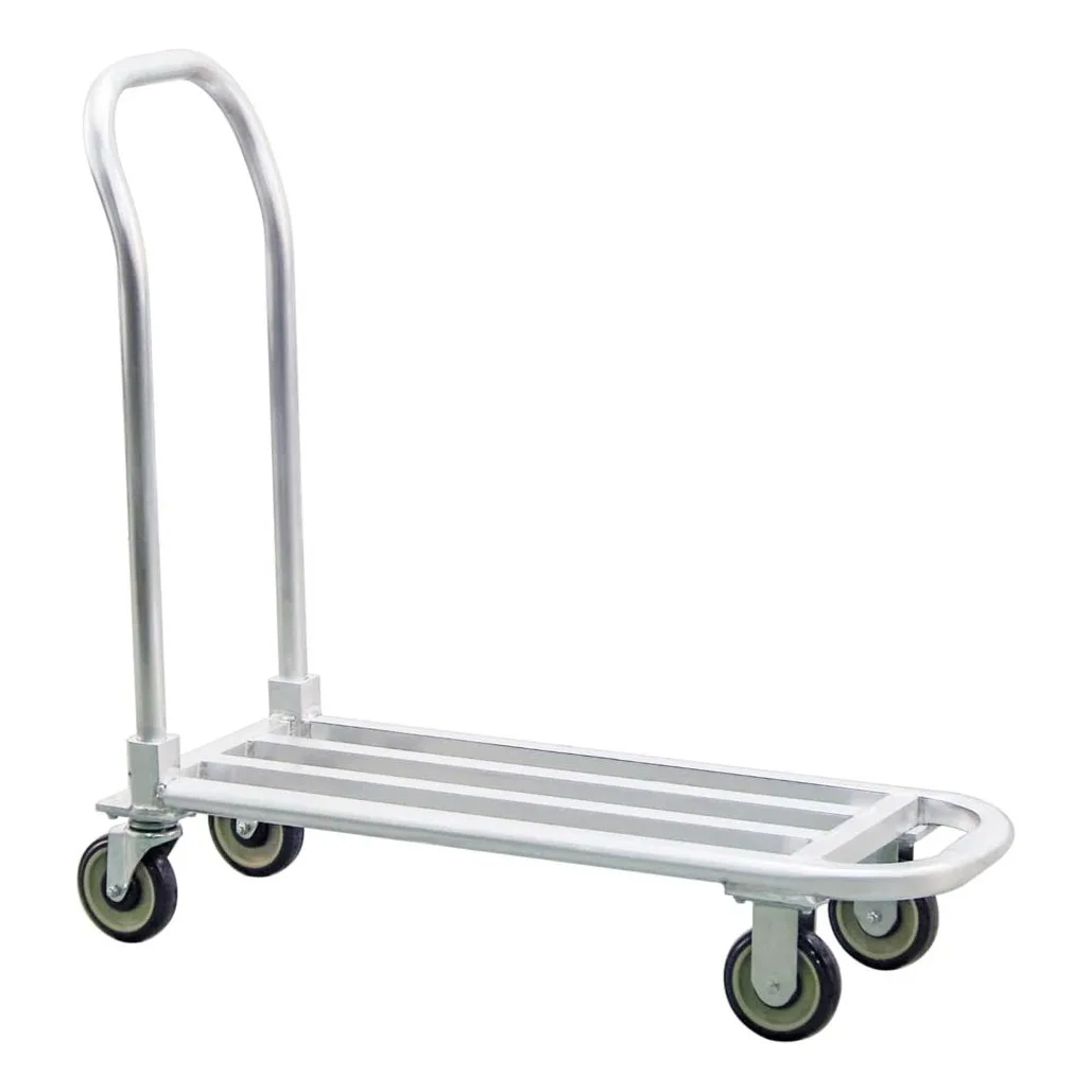 New Age 1184 Low Boy Platform Truck, 39"W x 14"D x 7-3/4"H, 1000 lbs, Welded Aluminum