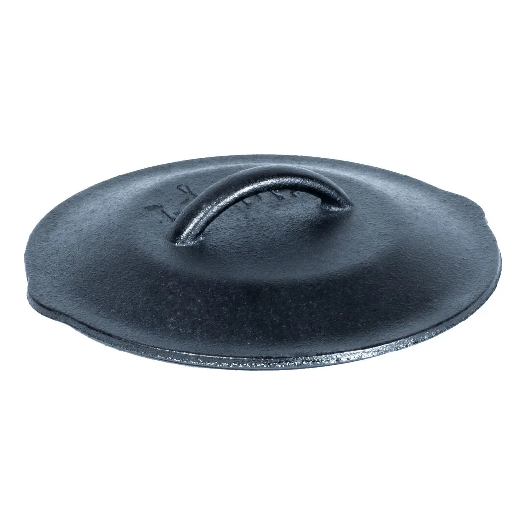 Lodge L3SC3 Cast Iron Domed Pot Lid, 6-3/8" Dia, Self-Basting, Seasoned Oil, Hand Wash, USA
