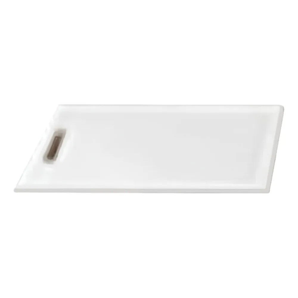Perlick BBC-CB Plastic Cutting Board – 17" x 13" x ½" White Board With Handle Hole And Drip Groove