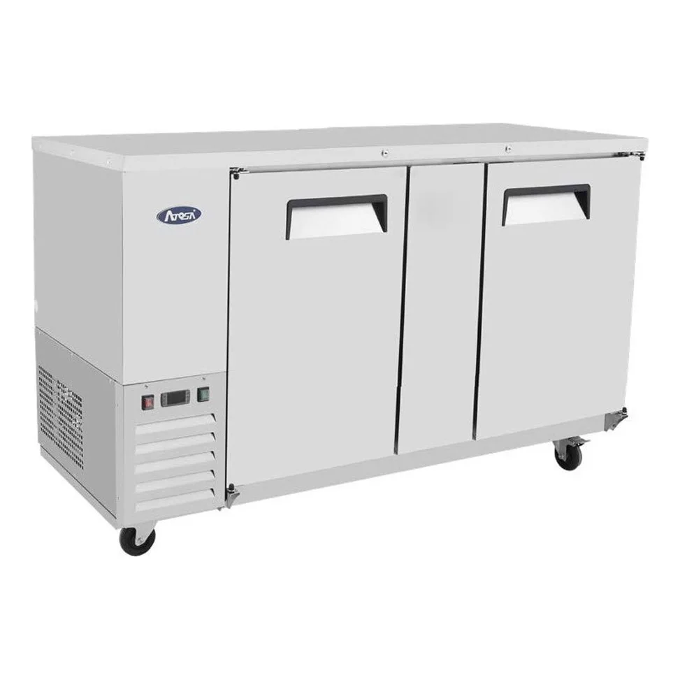 Atosa USA SBB69GRAUS1 68" Two Section Back Bar Cooler with Solid Door, 18.6 cu. ft.