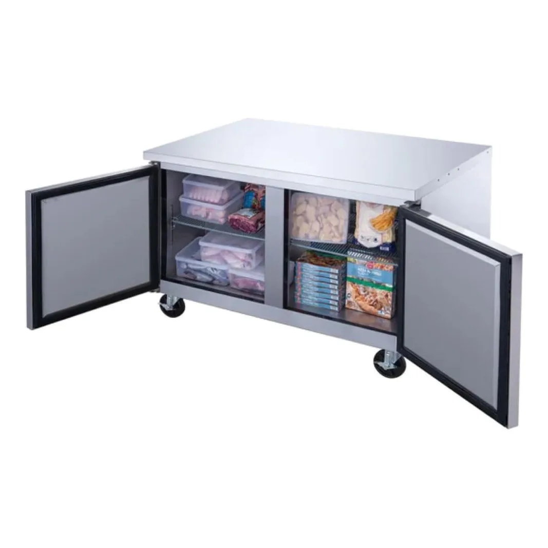 Dukers DUC36F 36" W Undercounter Freezer w/ (2) Sections & (2) Doors, 115v