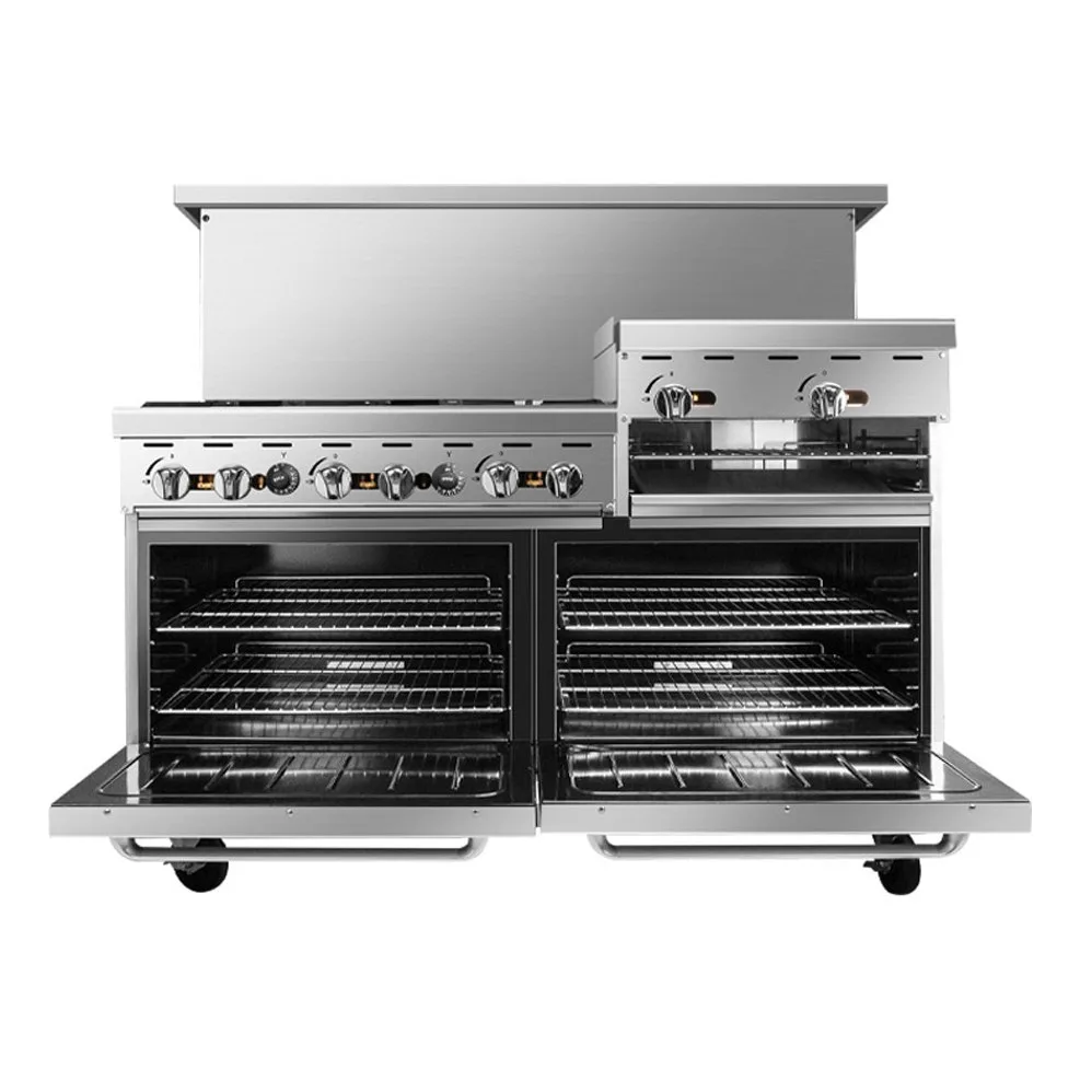 Atosa USA AGR-6B-24RGB-NG Gas 60“ Restaurant Range