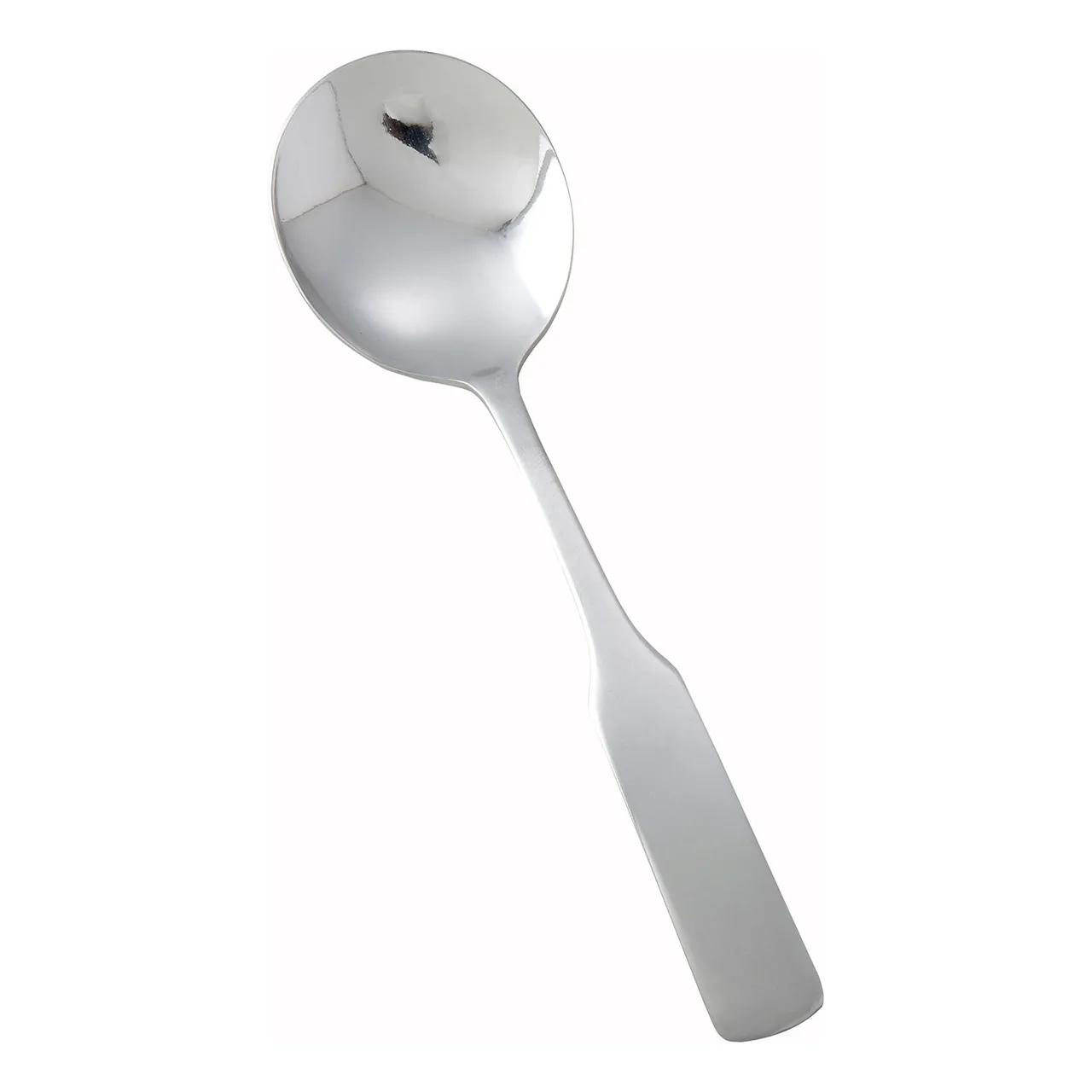 Winco 0016-04 Bouillon Spoon, 6-1/8" Heavy Satin Finish, 18/0 Stainless Steel, Winston - 1 Dozen