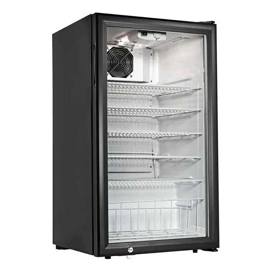 Grindmaster CTR3.75 1 Swing Glass Door Countertop Merchandiser Refrigerator | 3.8 Cu. Ft.
