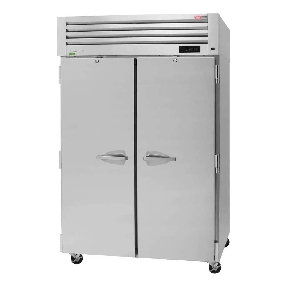 Turbo Air PRO-50F-N 51″ Two Section Reach-In Freezer w/ 2 Solid Doors, All Stainless Steel, 48 cu. ft.