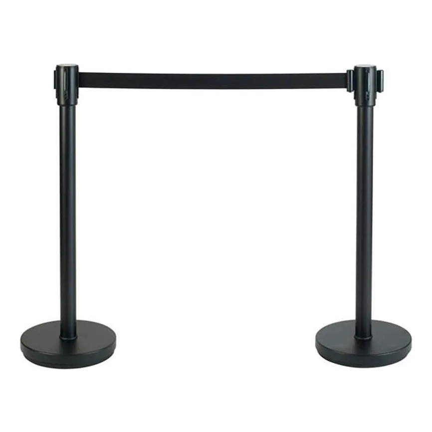 Winco CGS-38K, 35 1/2" Stanchion Post w/ 68" Retractable Belt