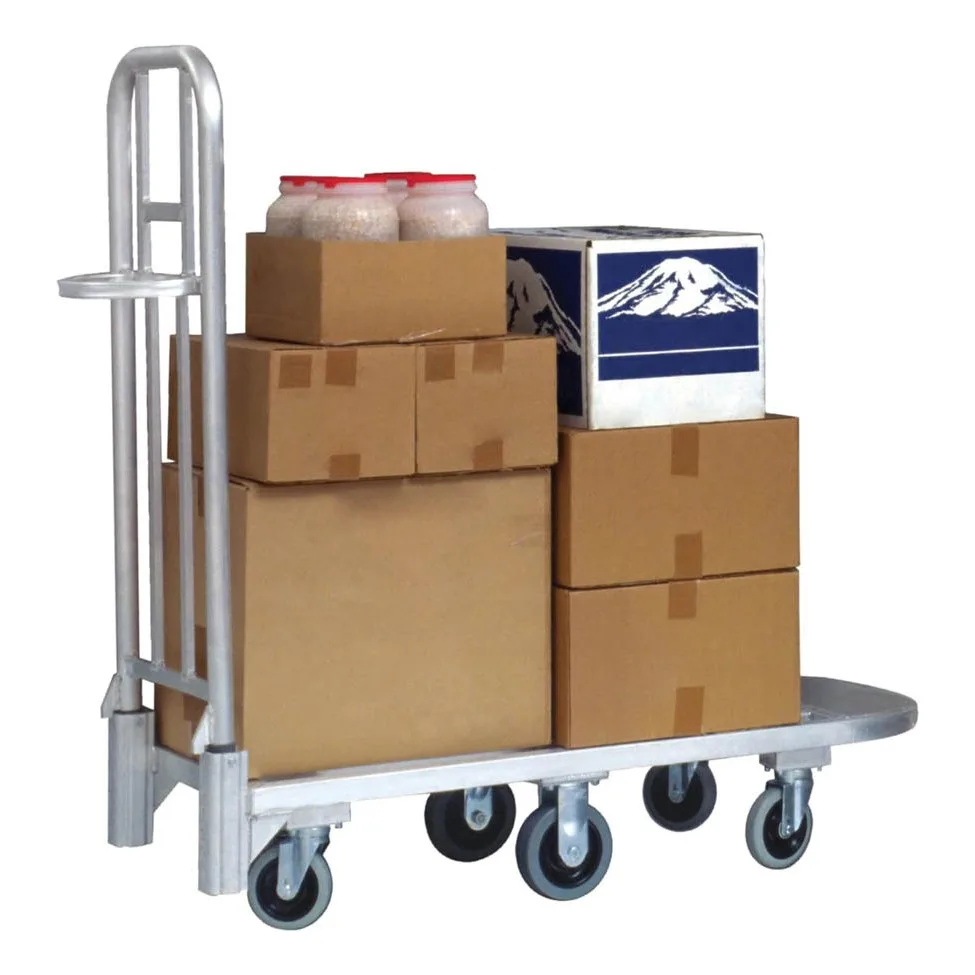 New Age 95370 Aluminum Platform Truck, 20x55.25, 1200 lbs, Welded Frame, Polyurethane Casters