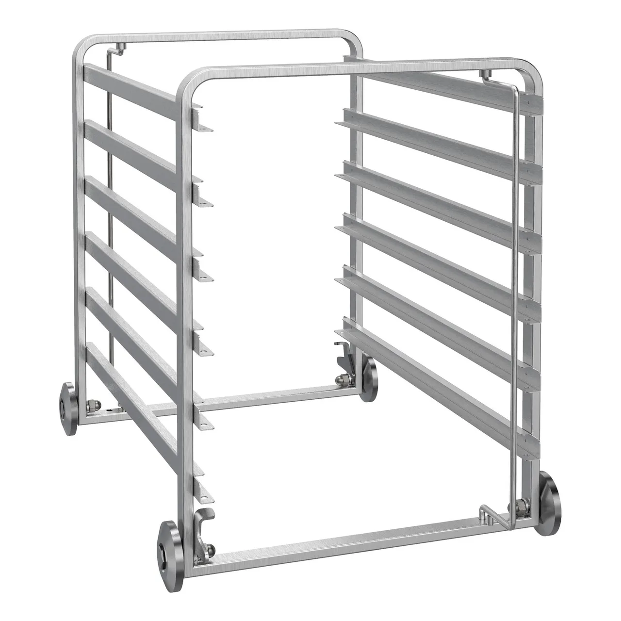 Electrolux Professional 922600 6 Tray Stainless Steel Mobile Tray Rack 