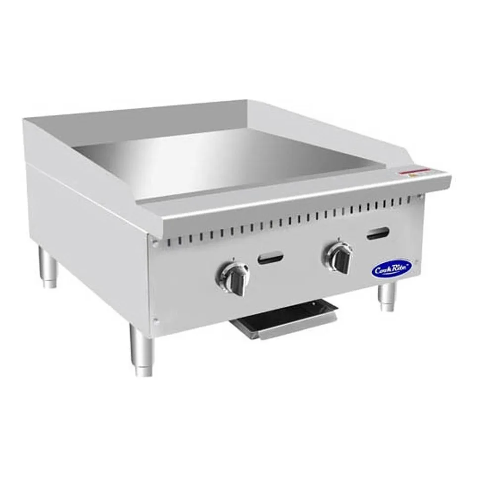 Atosa USA ATTG-24 24" CookRite Countertop Gas Griddle w/ Thermostatic Controls, 50.000 BTU
