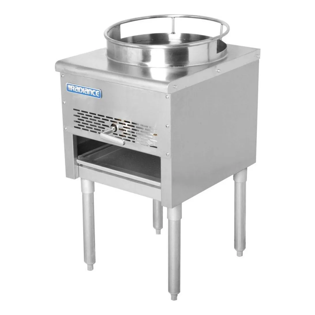 Turbo Air TAWR-16-JB Gas Wok Range w/ (1) Burner (Bowl), 16″ Wok Ring, Manual Knobs, Jet Burner, 125.000 BTU