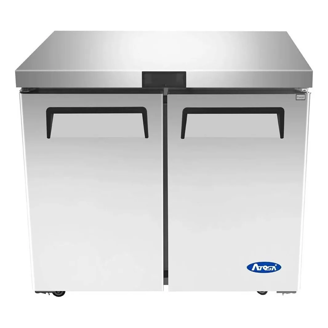 Atosa USA MGF36FGR 36" 2-Door Undercounter Freezer, Stainless Steel, 8.7 cu. ft.