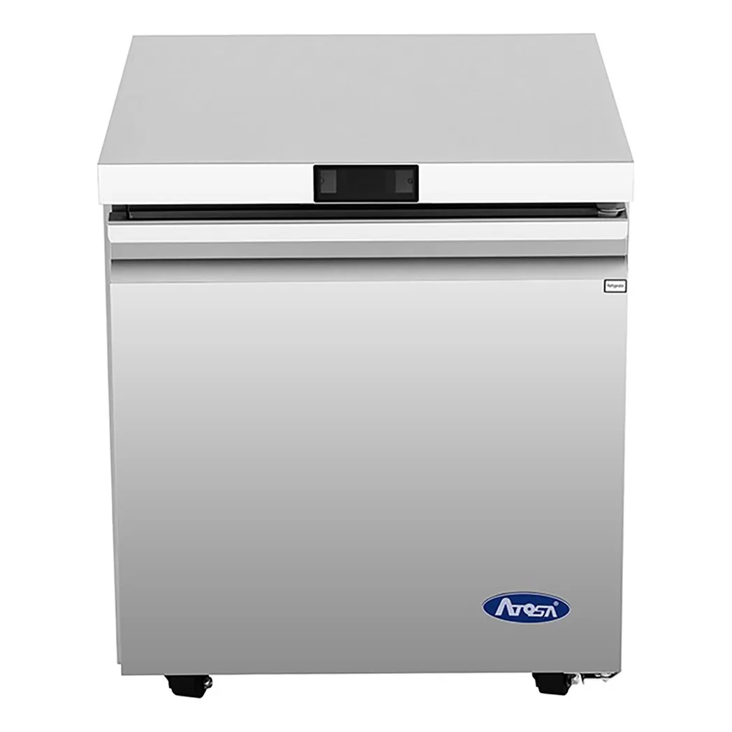 Atosa USA AUF27SD 27" One Solid Door Undercounter Freezer, Stainless Steel, 6.4 cu. ft.
