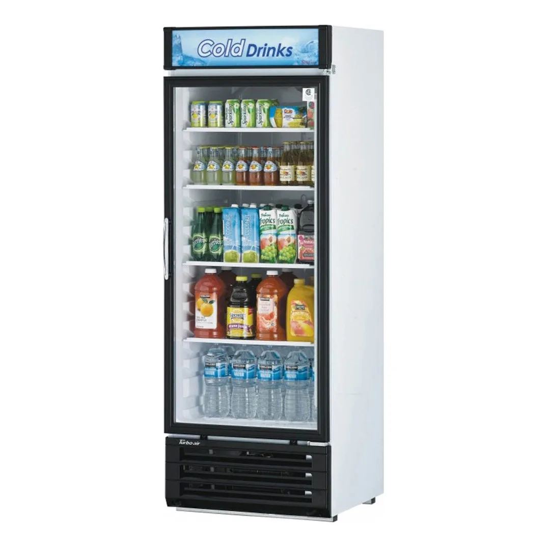 Turbo Air TGM-22RVB-N6 28″ 1-Section Merchandiser Refrigerator with Glass Door, 20.3 cu. ft.